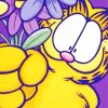 Garfield And Flowers Diamond Paintings