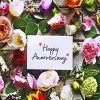 Happy Anniversary Flowers Diamond Paintings