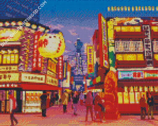 Japan City Illustration Diamond Paintings