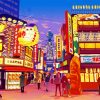 Japan City Illustration Diamond Paintings