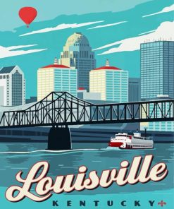 Louisville City Poster Diamond Paintings