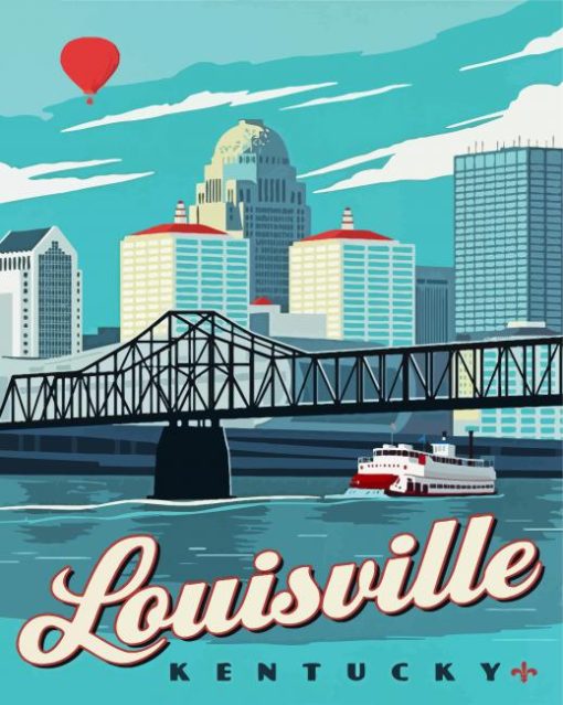 Louisville City Poster Diamond Paintings