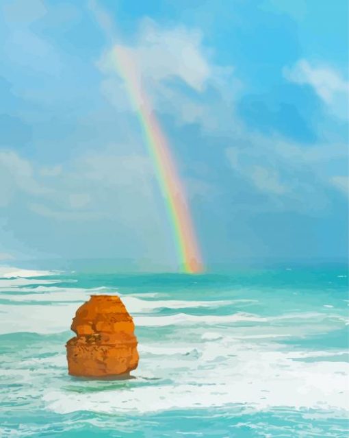 Rainbow Beach Seascape Diamond Paintings