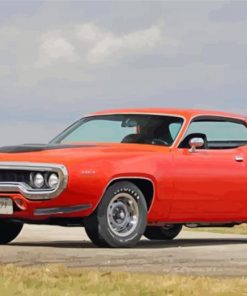 Red 1971 Roadrunner Diamond Paintings