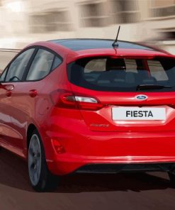 Red Fiesta Car Diamond Paintings