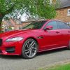 Red Jaguar XF Car Diamond Paintings