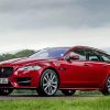 Red Jaguar XF Sport Car Diamond Paintings