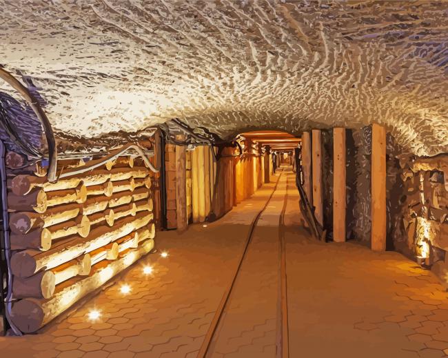 Salt Mine Wieliczka Hundreds Poland Diamond Paintings