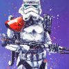 Storm Trooper Splatter Diamond Paintings