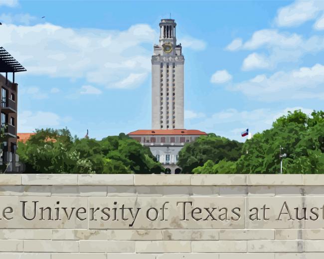 The University Of Texas Building Diamond Paintings