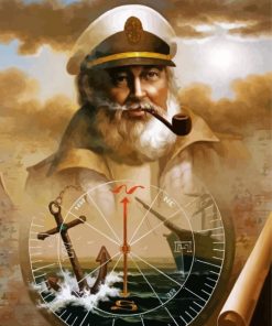 Vintage Sea Captain Diamond Paintings