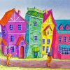 Whimsical Houses Diamond Paintings