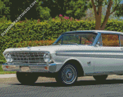 White Ford Falcon Diamond Paintings