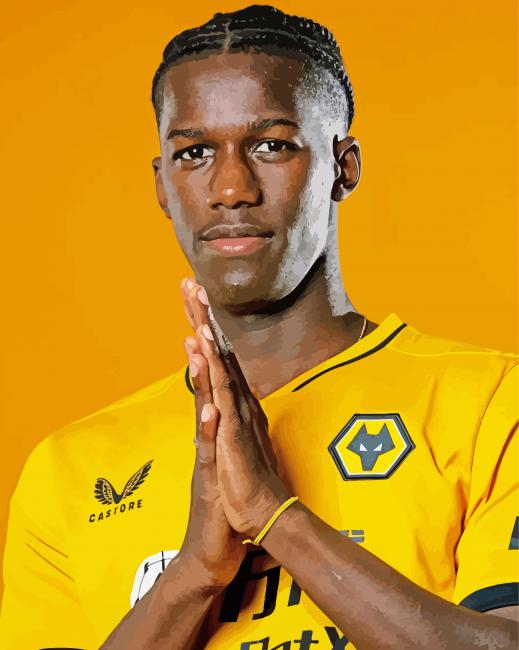 Willy Boly Wolves Player Diamond Paintings