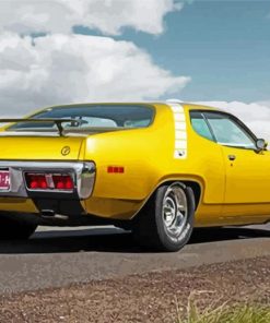 Yellow 1971 Roadrunner Diamond Paintings