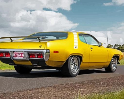 Yellow 1971 Roadrunner Diamond Paintings