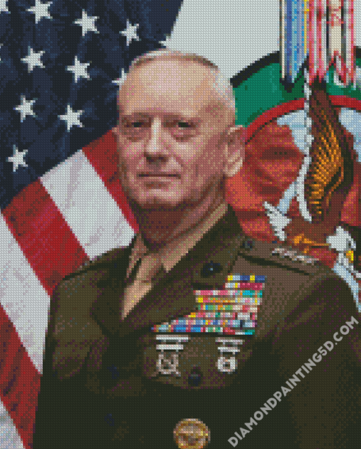 General James Mattis Diamond Paintings