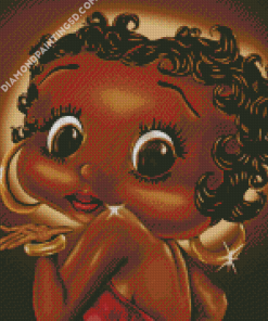 Black Betty Boop Art Diamond Paintings