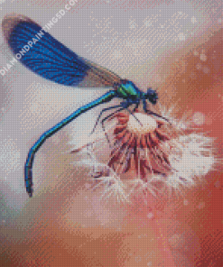 Dragonfly And Dandelion Diamond Paintings