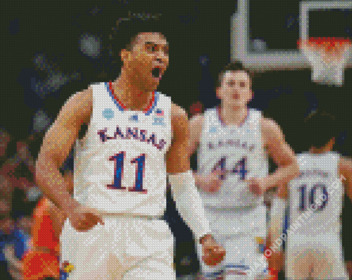 Kansas Basketball Player Diamond Paintings