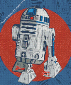 R2d2 Illustration Art Diamond Paintings