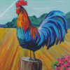 Colorful Rooster Diamond Paintings