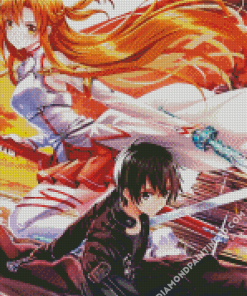 Sword Art Online Anime Characters Diamond Paintings