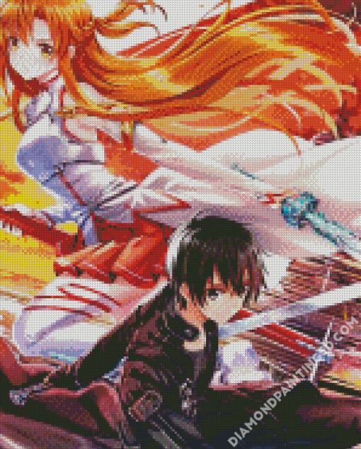 Sword Art Online Anime Characters Diamond Paintings