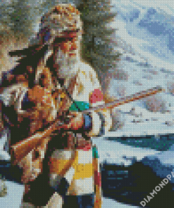 Trapper Mountain Man Diamond Paintings