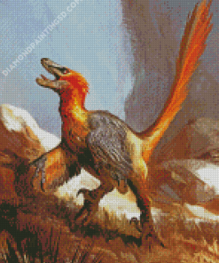 Velociraptor Illustration Diamond Paintings