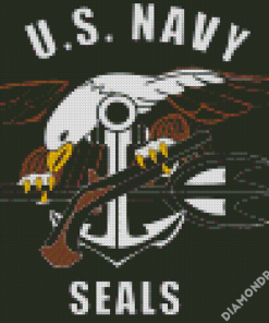 Aesthetic Navy Seal Logo Diamond Paintings