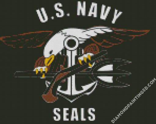 Aesthetic Navy Seal Logo Diamond Paintings