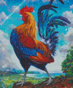 Aesthetic Rooster Art Diamond Paintings