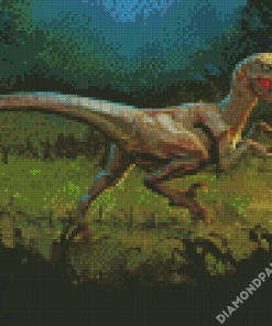 Aesthetic Velociraptor Diamond Paintings