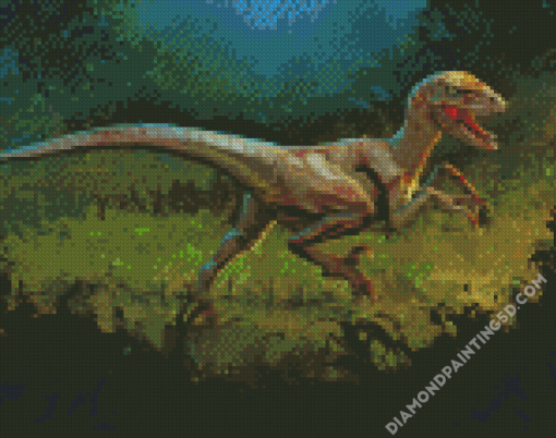 Aesthetic Velociraptor Diamond Paintings