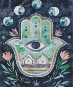 Aesthetic Hamsa Hand Diamond Paintings