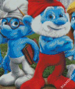 Aesthetic The Smurfs Diamond Paintings