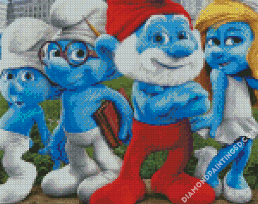 Aesthetic The Smurfs Diamond Paintings