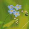 Beautiful Forget Me Not Flowers Diamond Paintings