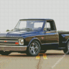 Black Truck 1967 Chevy Stepside - 5D Diamond Painting