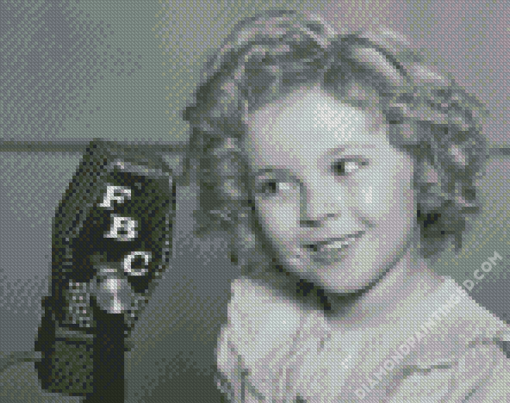 Black And White Shirley Temple Diamond Paintings