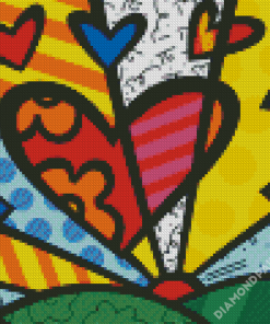 Britto Hearts Diamond Paintings