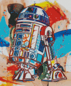 Colorful R2d2 Diamond Paintings