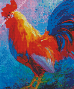 Colorful Rooster Art Diamond Paintings