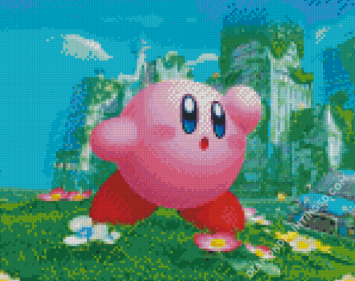 Cute Kirby Animation Diamond Paintings