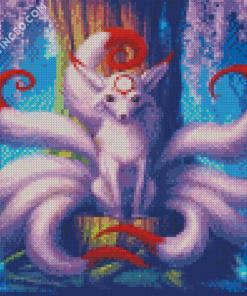 Cute Nine Tail Fox Diamond Paintings