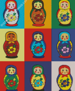 Nesting Doll Illustration Diamond Paintings