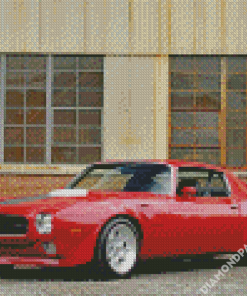 Red Trans Am Car Diamond Paintings