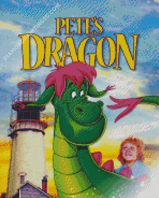 Petes Dragon Movie Poster Diamond Paintings