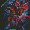 Red Xenomorph Alien Diamond Paintings